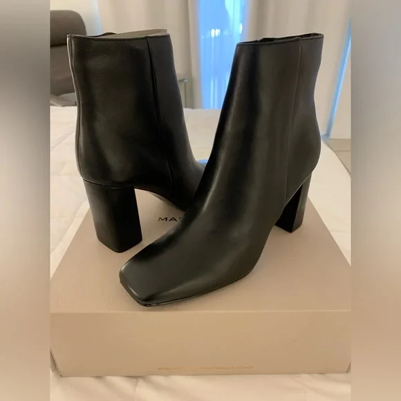Marc Fisher Black Ankle Boots NEW IN BOX! 9 1/2, never worn, 4 inch heel. - Picture 6 of 15